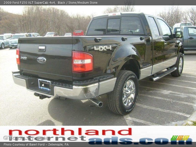 Black / Stone/Medium Stone 2009 Ford F150 XLT SuperCab 4x4