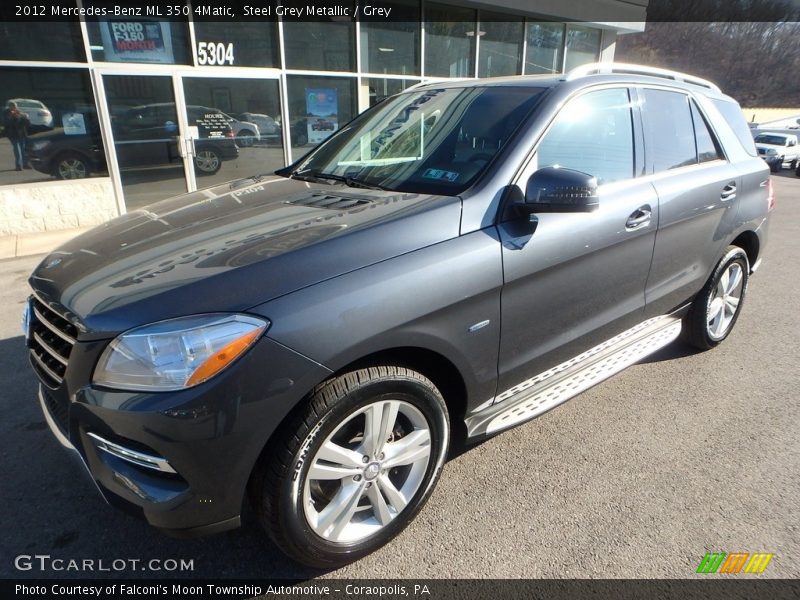 Steel Grey Metallic / Grey 2012 Mercedes-Benz ML 350 4Matic