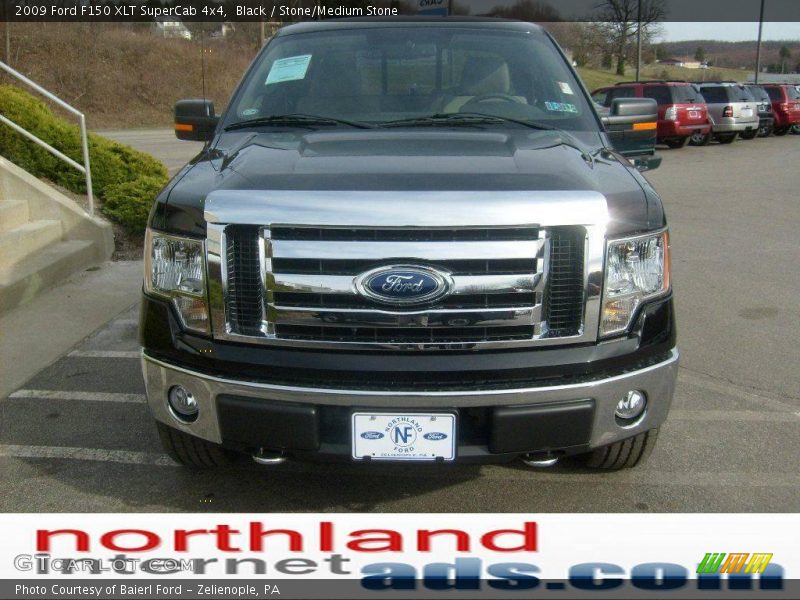 Black / Stone/Medium Stone 2009 Ford F150 XLT SuperCab 4x4
