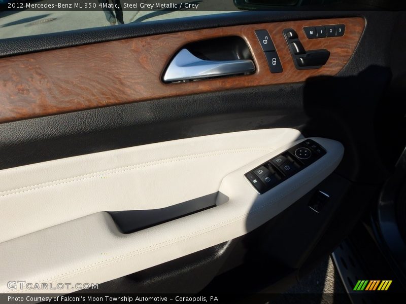 Steel Grey Metallic / Grey 2012 Mercedes-Benz ML 350 4Matic