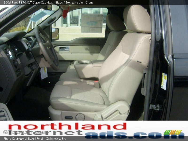 Black / Stone/Medium Stone 2009 Ford F150 XLT SuperCab 4x4