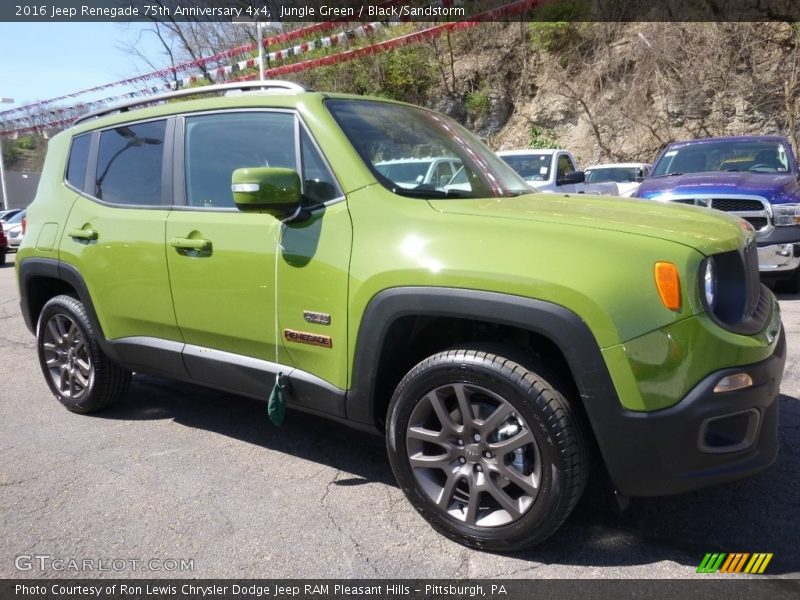 Jungle Green / Black/Sandstorm 2016 Jeep Renegade 75th Anniversary 4x4