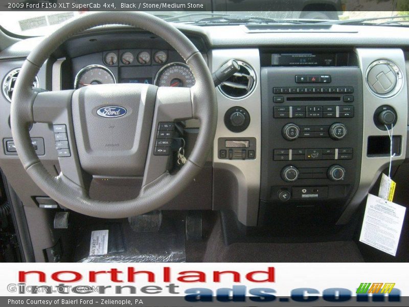 Black / Stone/Medium Stone 2009 Ford F150 XLT SuperCab 4x4