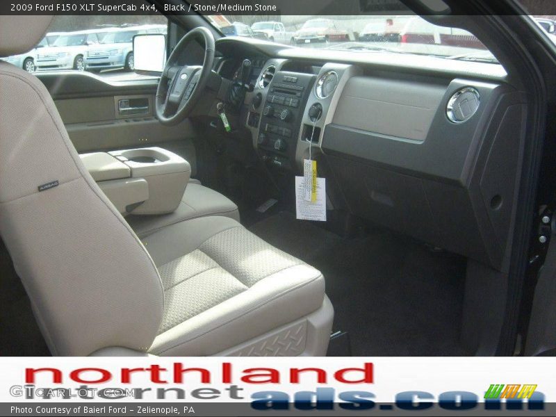 Black / Stone/Medium Stone 2009 Ford F150 XLT SuperCab 4x4