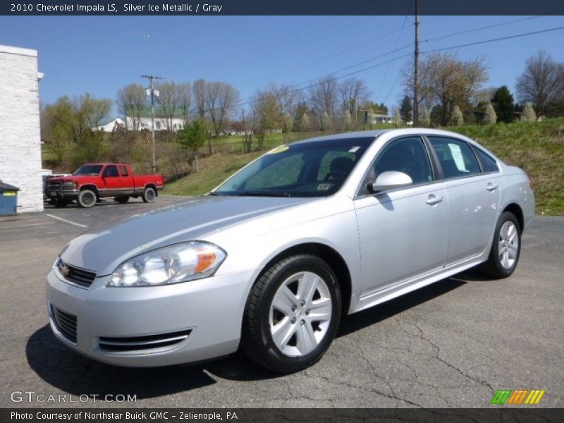 Silver Ice Metallic / Gray 2010 Chevrolet Impala LS