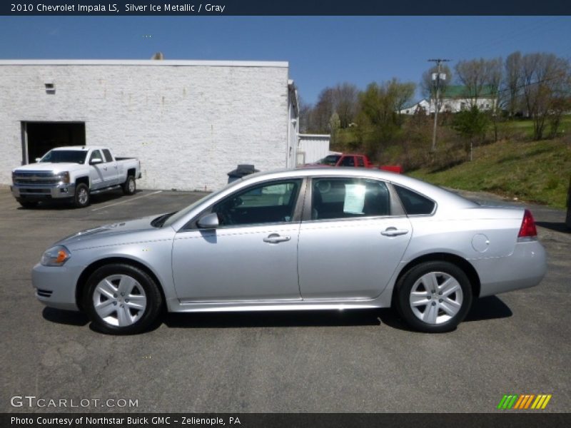 Silver Ice Metallic / Gray 2010 Chevrolet Impala LS