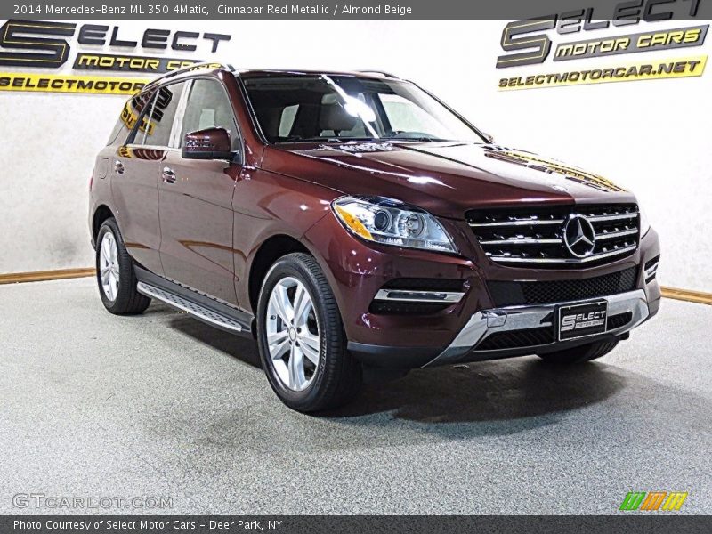 Cinnabar Red Metallic / Almond Beige 2014 Mercedes-Benz ML 350 4Matic