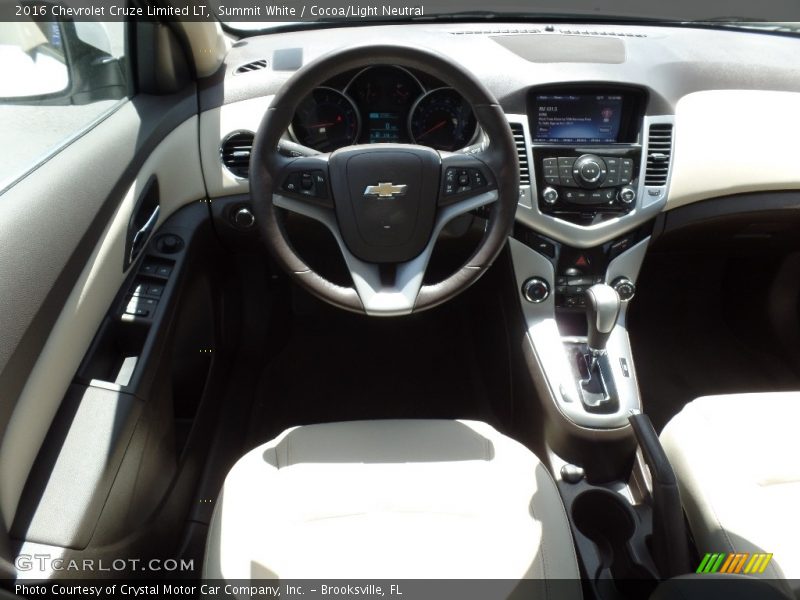 Summit White / Cocoa/Light Neutral 2016 Chevrolet Cruze Limited LT