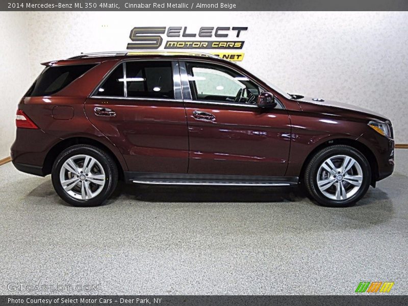 Cinnabar Red Metallic / Almond Beige 2014 Mercedes-Benz ML 350 4Matic