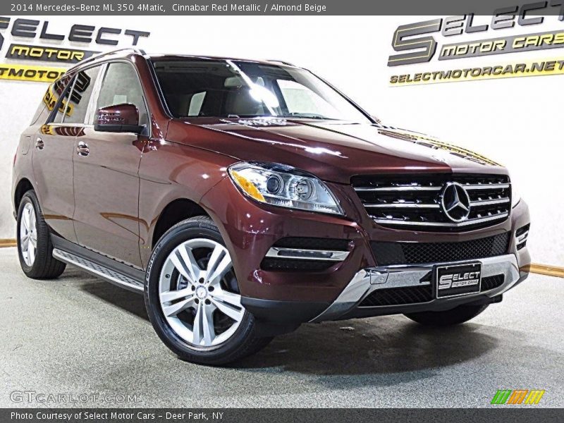 Cinnabar Red Metallic / Almond Beige 2014 Mercedes-Benz ML 350 4Matic