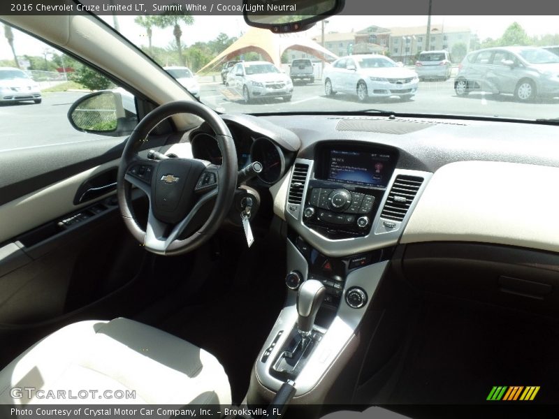 Summit White / Cocoa/Light Neutral 2016 Chevrolet Cruze Limited LT