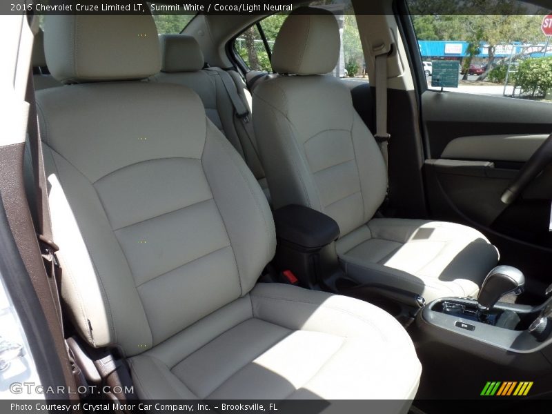 Summit White / Cocoa/Light Neutral 2016 Chevrolet Cruze Limited LT