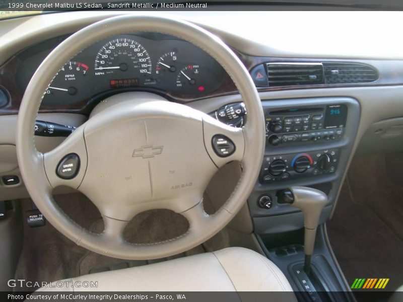 Sandrift Metallic / Medium Neutral 1999 Chevrolet Malibu LS Sedan