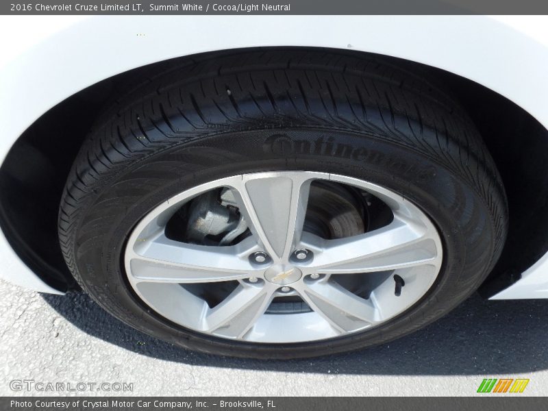 Summit White / Cocoa/Light Neutral 2016 Chevrolet Cruze Limited LT