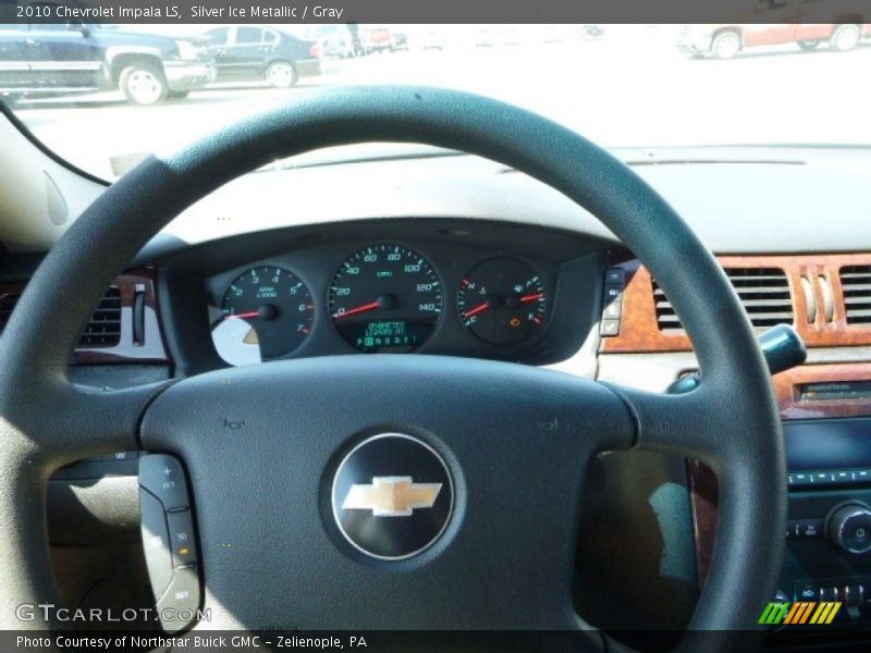 Silver Ice Metallic / Gray 2010 Chevrolet Impala LS