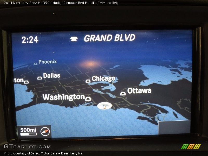 Cinnabar Red Metallic / Almond Beige 2014 Mercedes-Benz ML 350 4Matic