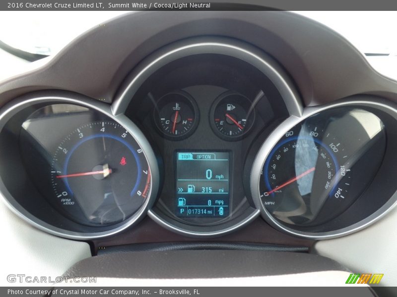 Summit White / Cocoa/Light Neutral 2016 Chevrolet Cruze Limited LT