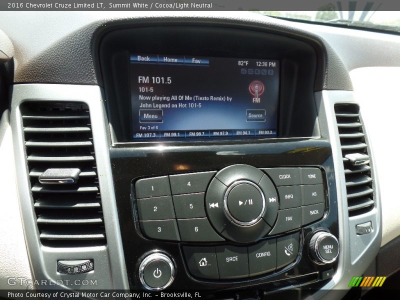 Summit White / Cocoa/Light Neutral 2016 Chevrolet Cruze Limited LT