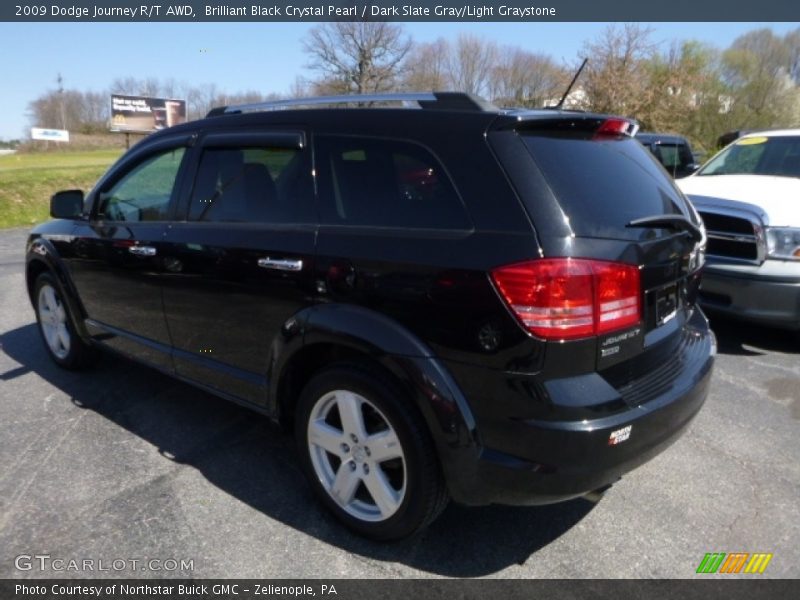Brilliant Black Crystal Pearl / Dark Slate Gray/Light Graystone 2009 Dodge Journey R/T AWD