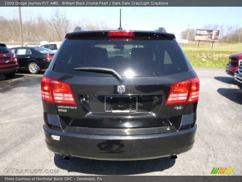 Brilliant Black Crystal Pearl / Dark Slate Gray/Light Graystone 2009 Dodge Journey R/T AWD