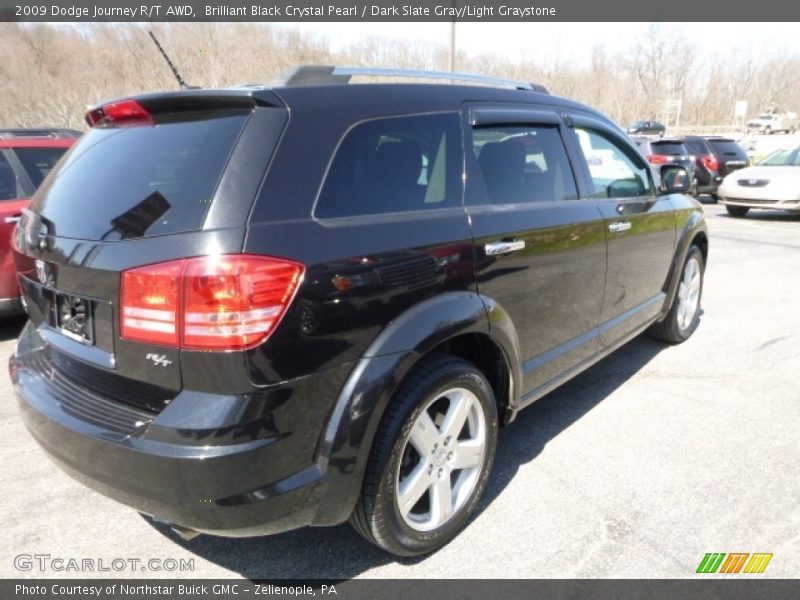 Brilliant Black Crystal Pearl / Dark Slate Gray/Light Graystone 2009 Dodge Journey R/T AWD