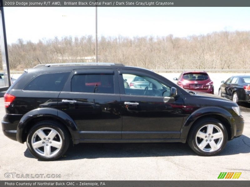 Brilliant Black Crystal Pearl / Dark Slate Gray/Light Graystone 2009 Dodge Journey R/T AWD