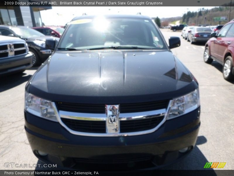 Brilliant Black Crystal Pearl / Dark Slate Gray/Light Graystone 2009 Dodge Journey R/T AWD