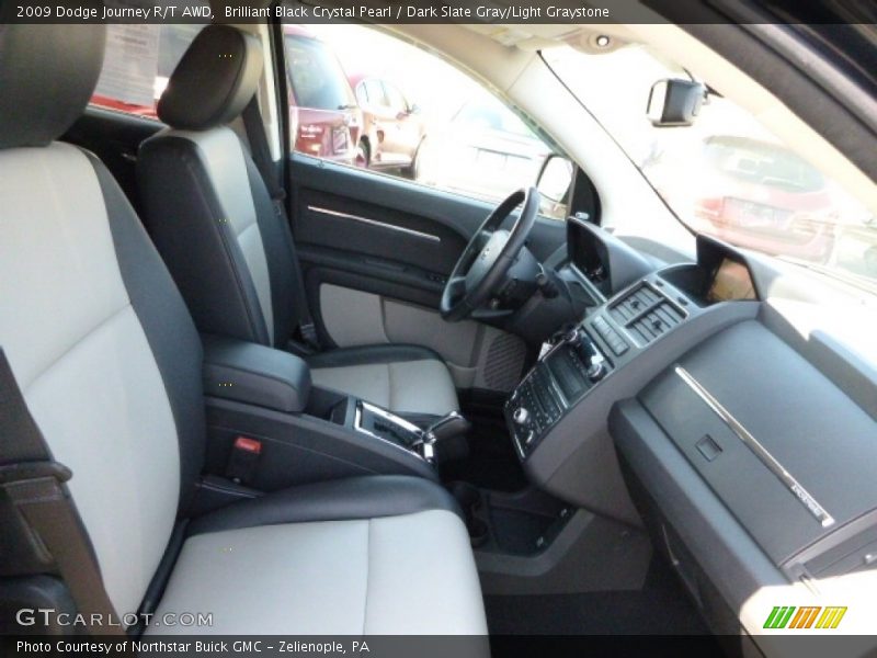 Brilliant Black Crystal Pearl / Dark Slate Gray/Light Graystone 2009 Dodge Journey R/T AWD