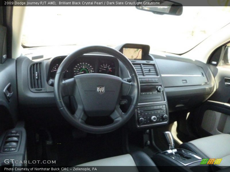 Brilliant Black Crystal Pearl / Dark Slate Gray/Light Graystone 2009 Dodge Journey R/T AWD