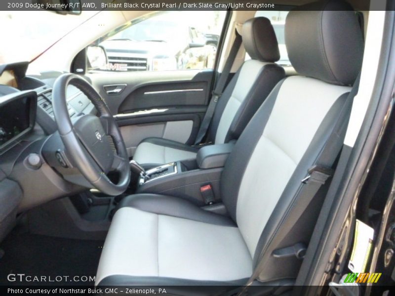 Brilliant Black Crystal Pearl / Dark Slate Gray/Light Graystone 2009 Dodge Journey R/T AWD