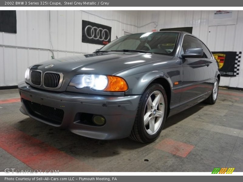 Steel Grey Metallic / Grey 2002 BMW 3 Series 325i Coupe