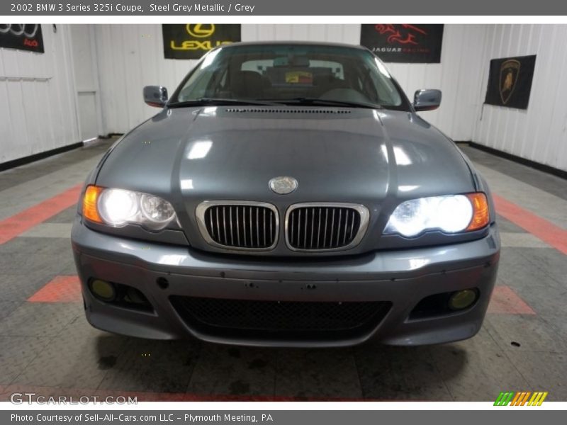 Steel Grey Metallic / Grey 2002 BMW 3 Series 325i Coupe