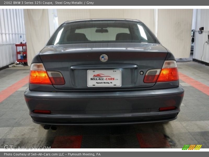 Steel Grey Metallic / Grey 2002 BMW 3 Series 325i Coupe