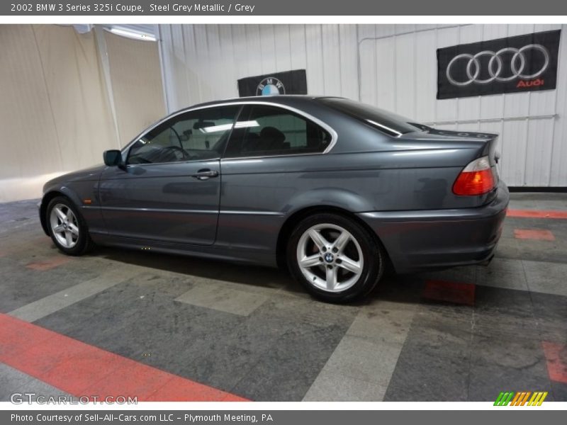 Steel Grey Metallic / Grey 2002 BMW 3 Series 325i Coupe