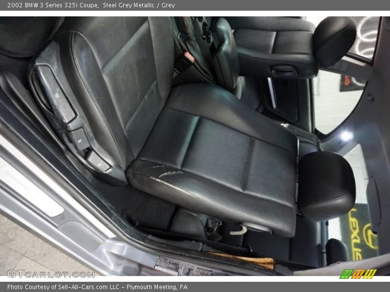 Steel Grey Metallic / Grey 2002 BMW 3 Series 325i Coupe