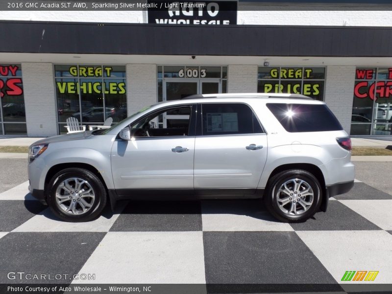 Sparkling Silver Metallic / Light Titanium 2016 GMC Acadia SLT AWD