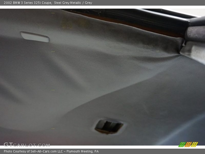 Steel Grey Metallic / Grey 2002 BMW 3 Series 325i Coupe