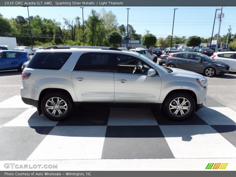 Sparkling Silver Metallic / Light Titanium 2016 GMC Acadia SLT AWD