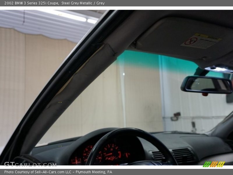 Steel Grey Metallic / Grey 2002 BMW 3 Series 325i Coupe