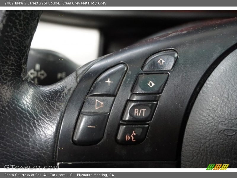 Steel Grey Metallic / Grey 2002 BMW 3 Series 325i Coupe