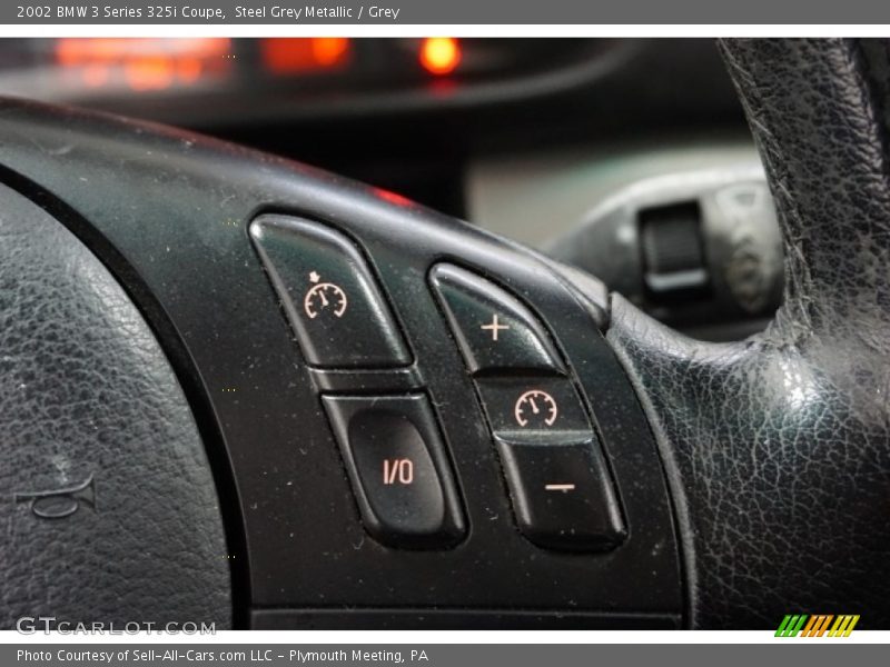 Steel Grey Metallic / Grey 2002 BMW 3 Series 325i Coupe