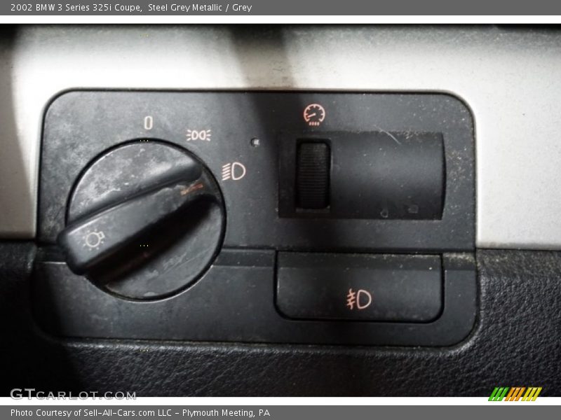 Steel Grey Metallic / Grey 2002 BMW 3 Series 325i Coupe