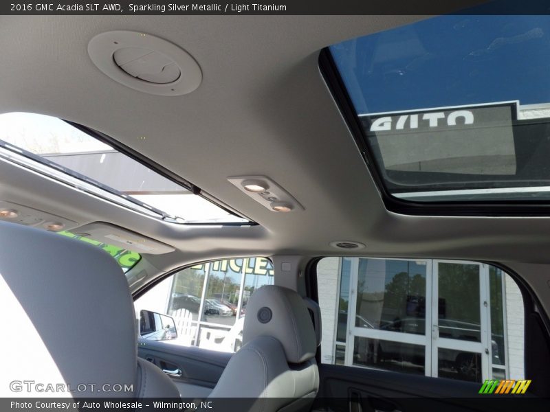 Sparkling Silver Metallic / Light Titanium 2016 GMC Acadia SLT AWD