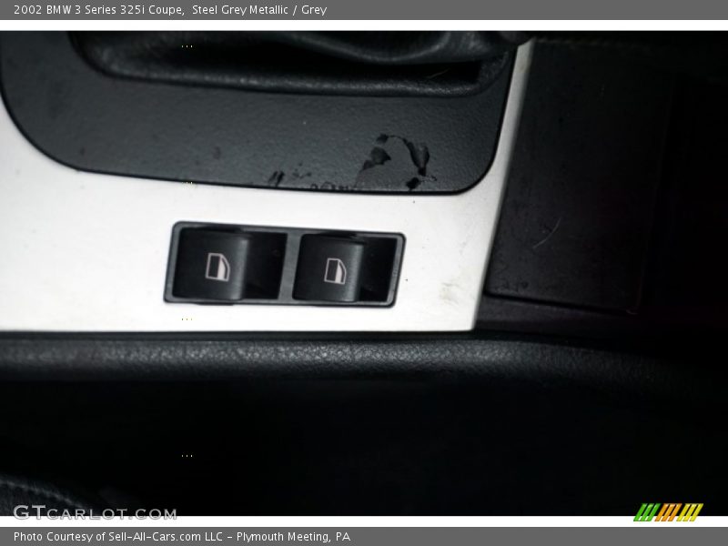 Steel Grey Metallic / Grey 2002 BMW 3 Series 325i Coupe