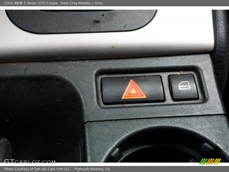 Steel Grey Metallic / Grey 2002 BMW 3 Series 325i Coupe