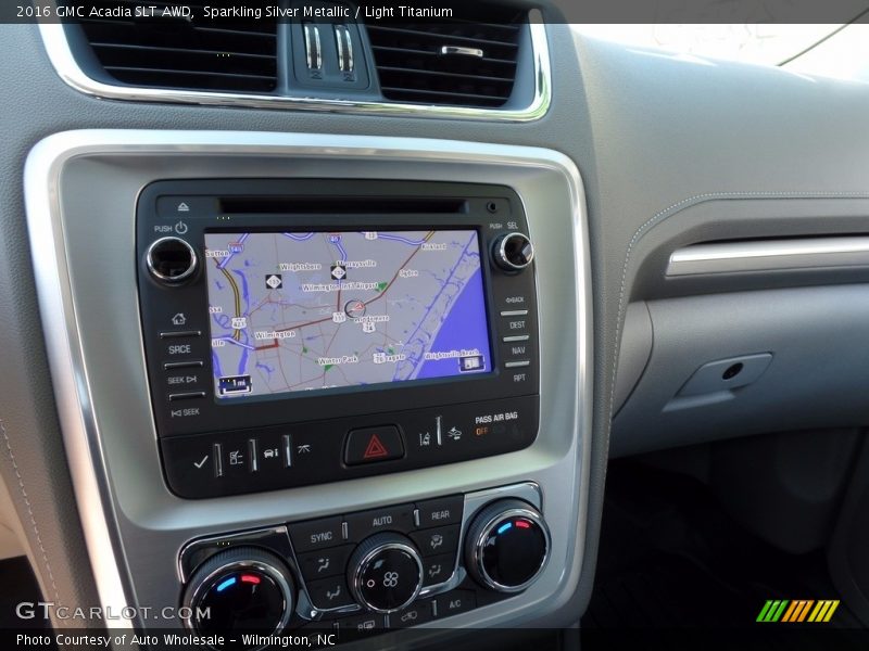 Sparkling Silver Metallic / Light Titanium 2016 GMC Acadia SLT AWD