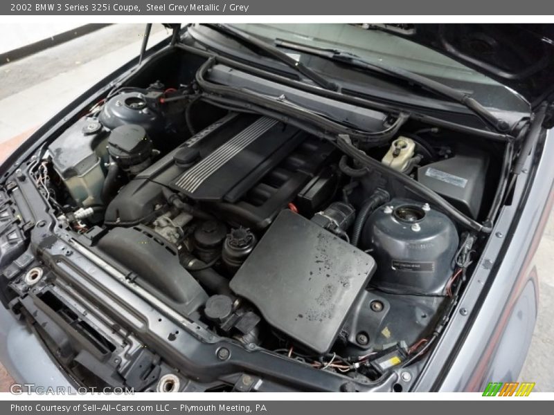 Steel Grey Metallic / Grey 2002 BMW 3 Series 325i Coupe