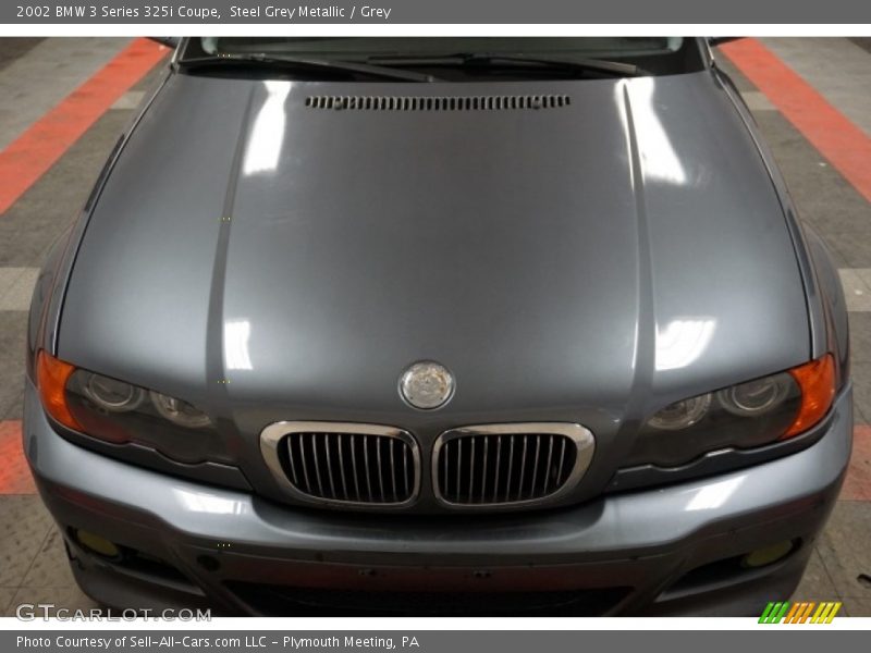 Steel Grey Metallic / Grey 2002 BMW 3 Series 325i Coupe