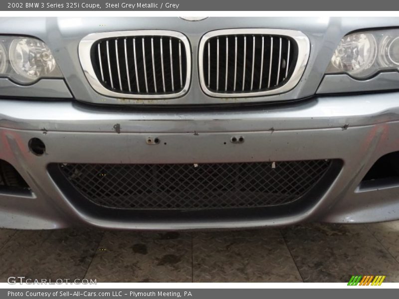 Steel Grey Metallic / Grey 2002 BMW 3 Series 325i Coupe