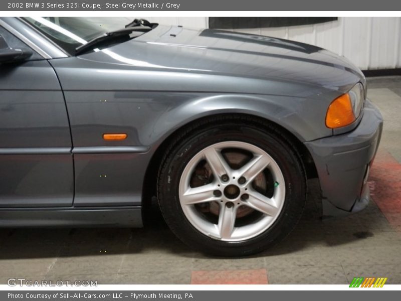 Steel Grey Metallic / Grey 2002 BMW 3 Series 325i Coupe